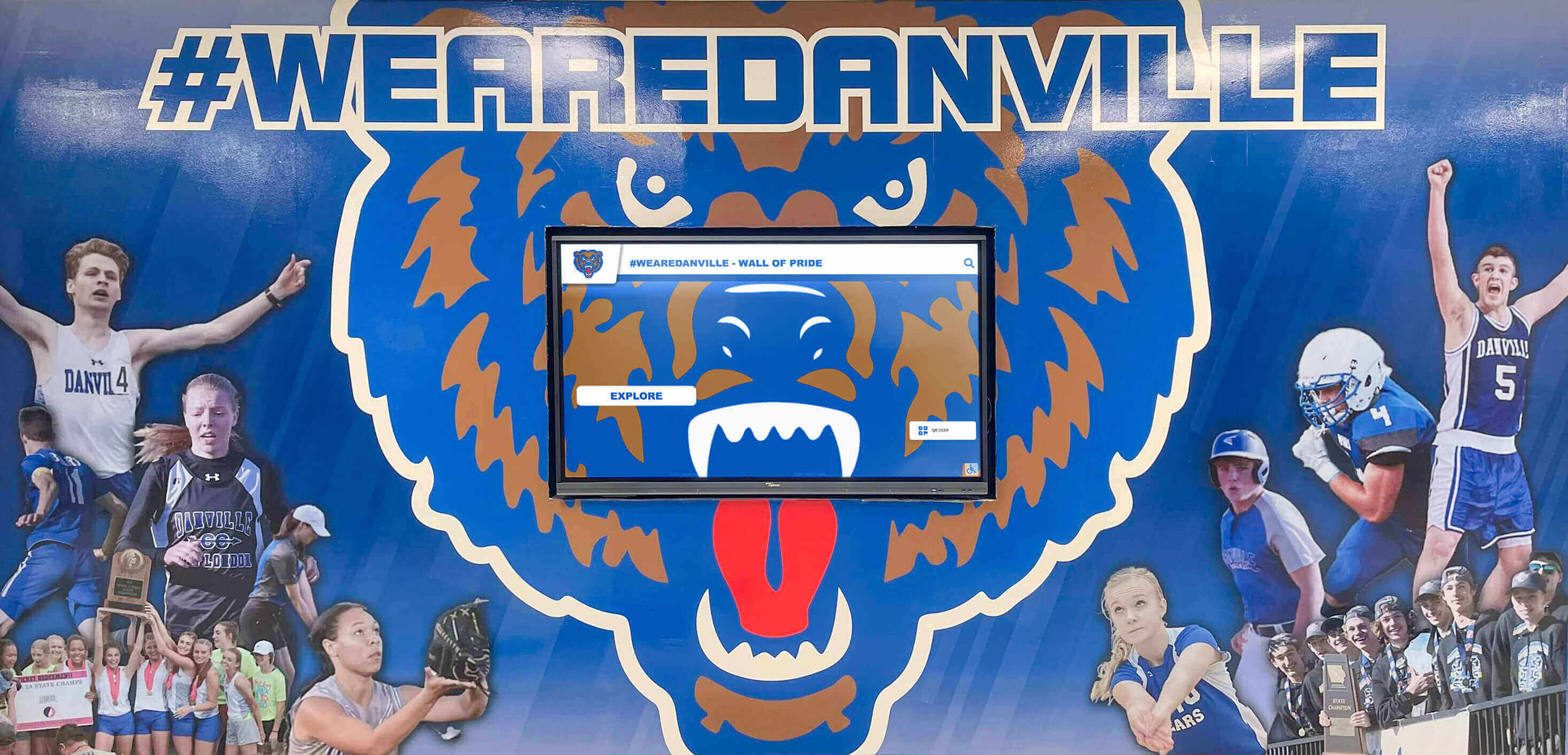 Digital display wall